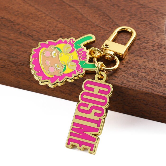custom hard enamel keychain
