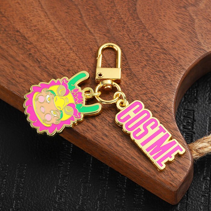 custom hard enamel keychain