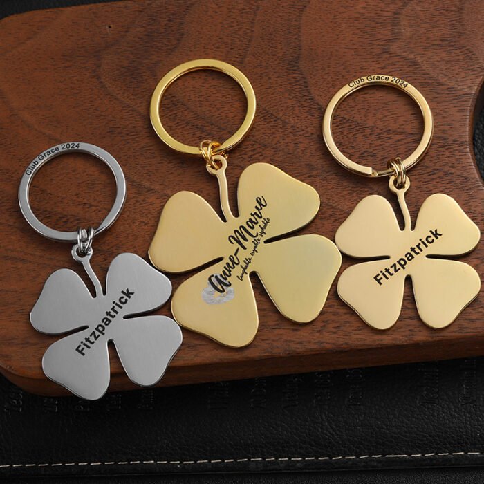 custom gold silver keychain