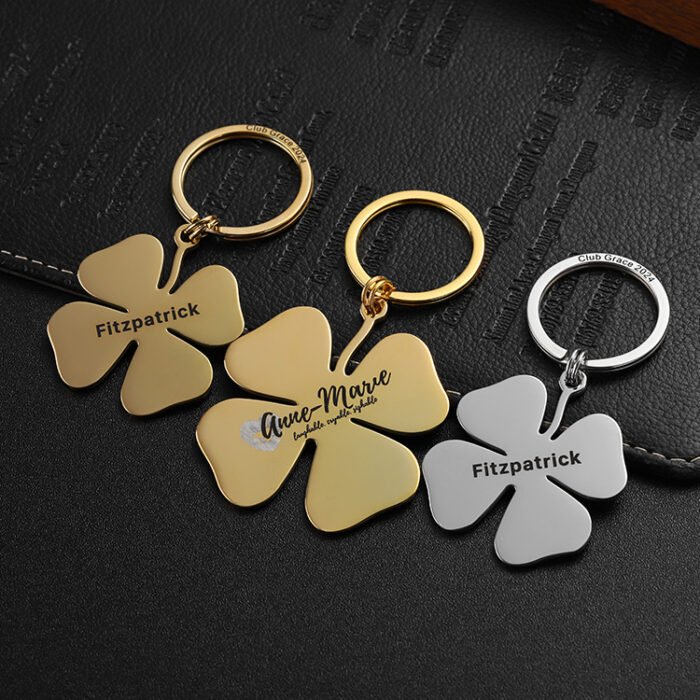 custom gold silver keychain