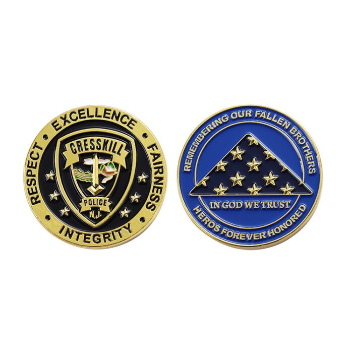 gold challenge coin