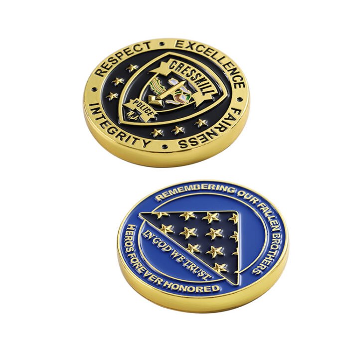gold challenge coin