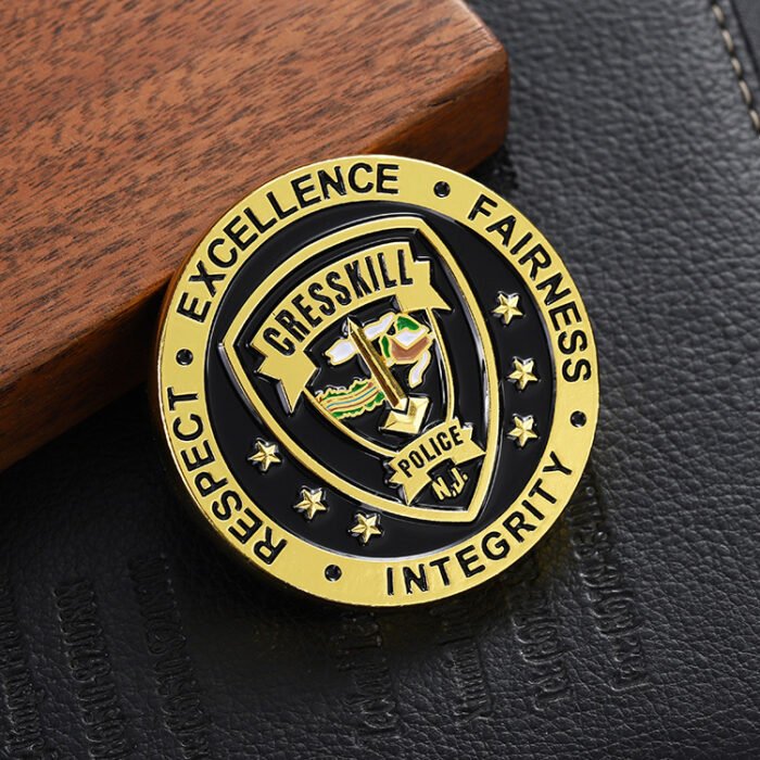 gold challenge coin