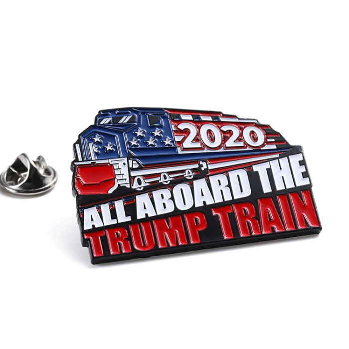 Soft enamel Trump Train Pin