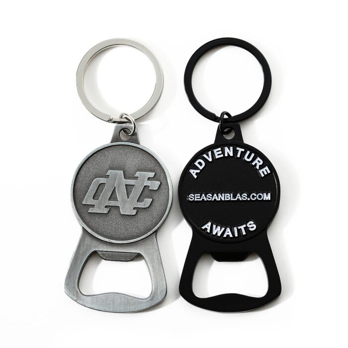 custom enamel bottle opener keychain