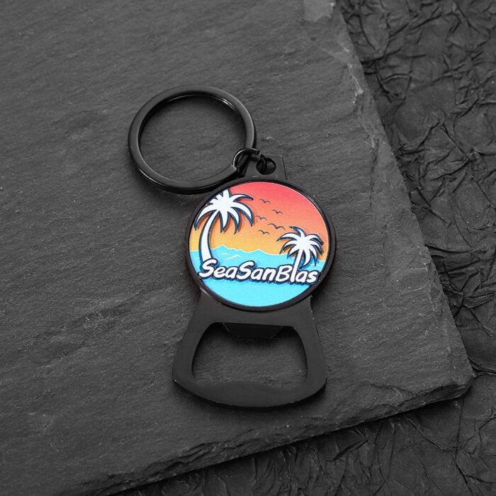 custom enamel bottle opener keychain